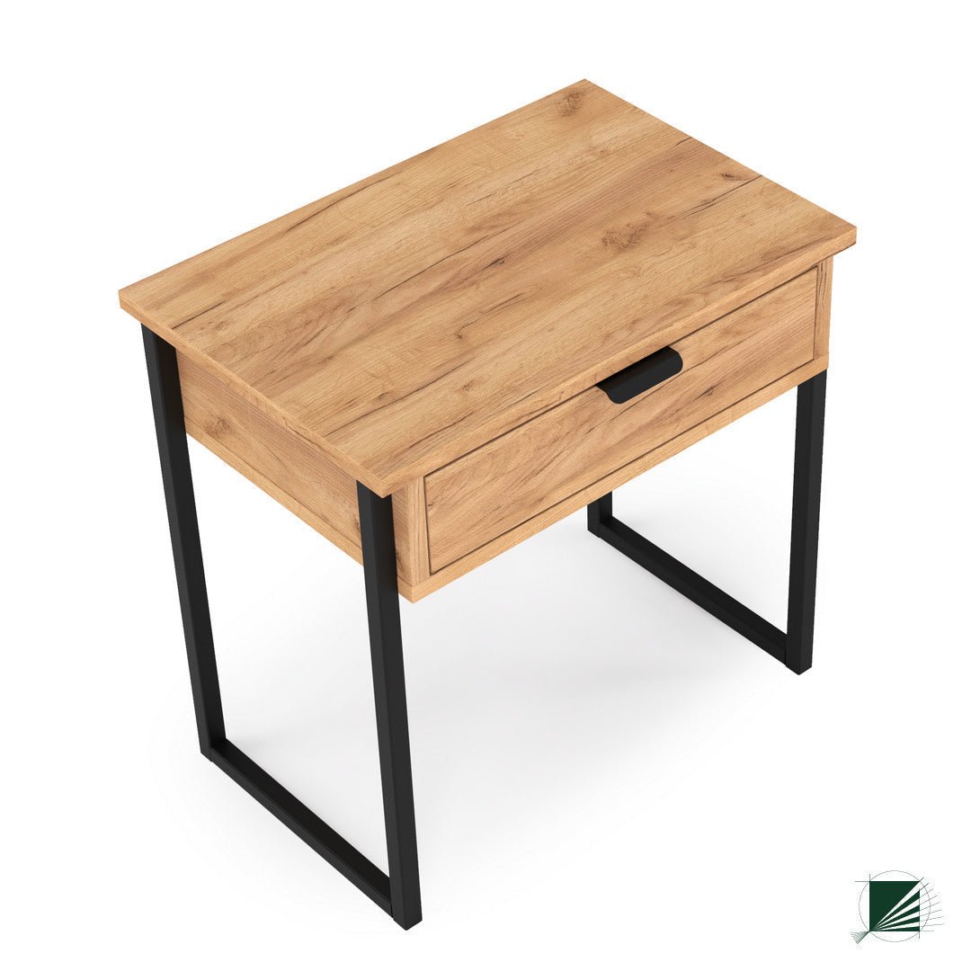 Bed Table LOFT Oak Black - DecorMania.eu