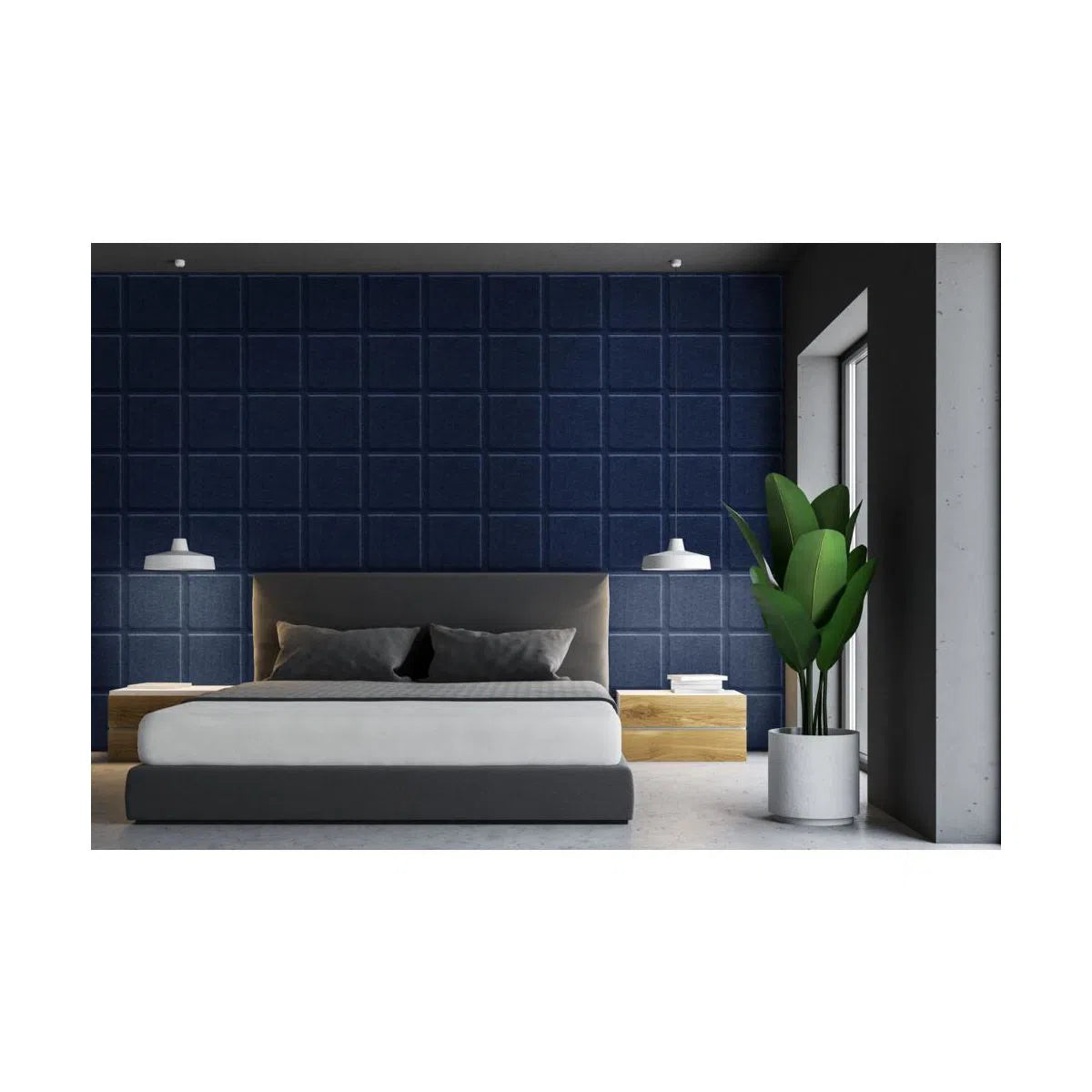 SQUARE BOLD Panel - NAVY - DecorMania.eu