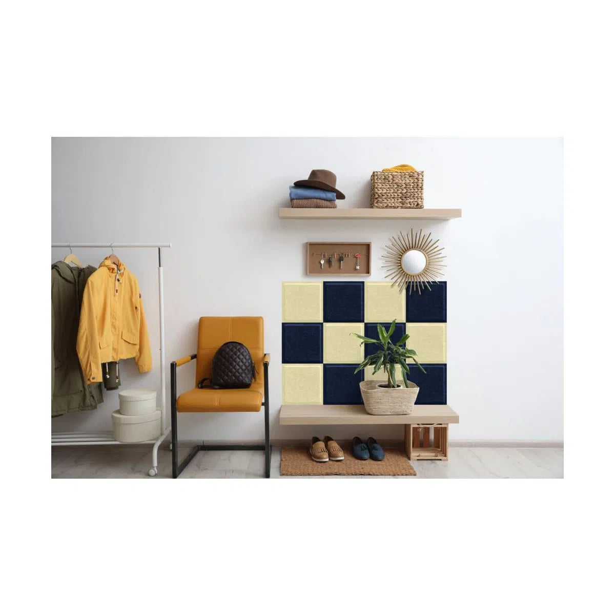 SQUARE BOLD Panel - NAVY - DecorMania.eu